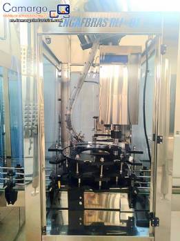 Stainless steel rotary screw filling machine with 9 nozzles Engafbras