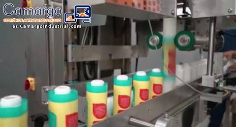 M�quina de etiquetado de manga Posimec