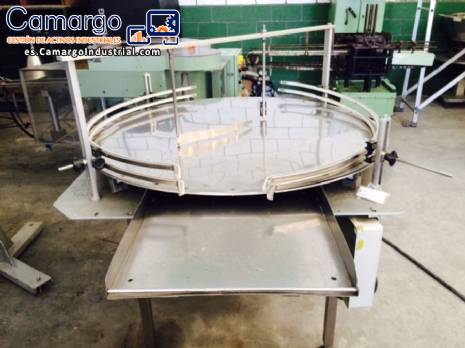 Mesa giratoria giratoria de acero inoxidable 1,20 m