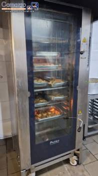 Horno combinado Pr�tica de acero inoxidable, 20 bandejas.