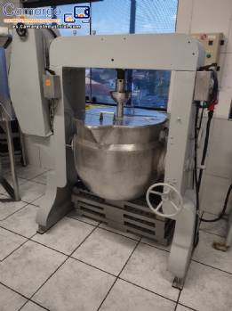 Recipiente mezclador basculante de acero inoxidable