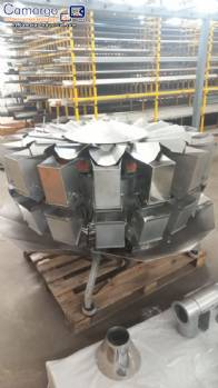 M�quina envasadora a b�scula multicabezal Mqpack