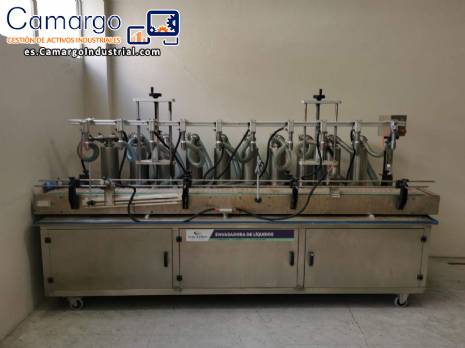 Llenadora autom�tica de l�quidos 10 boquillas Cetro