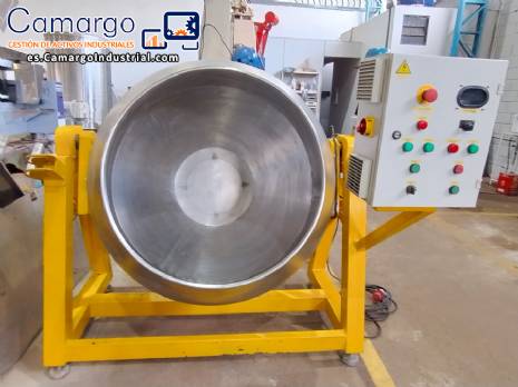 Hormigonera Bravaeco de 500 litros de inclinación suave en acero inoxidable tipo drager Hormigonera Bravaeco de 500 litros de inclinación suave en acero inoxidable tipo drager