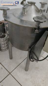 Tanque de embudo encamisado de acero inoxidable con fondo c�nico