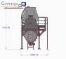 Mezclador horizontal de paletas internas de acero inoxidable LIBRASIS de 1000 litros