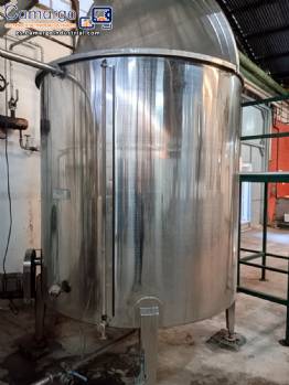 Tanque de acero inoxidable Zegla de 5.000 litros con hervidor