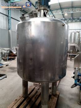 Reactor de presión de acero inoxidable 1.100 L