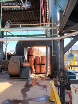 Caldera pirotubular de le�a para generaci�n de vapor