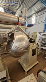 Recubridora de l�minas y cubeta de acero inoxidable de 100 litros