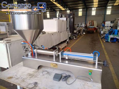 Llenadora de acero inoxidable con 1 pico de sobremesa de 100 ml a 1000 ml