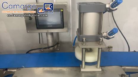 Mquina para aplanar y adelgazar masa de galletas 120 unidades por minuto