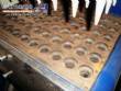 Fabricante de conos de helado para postres en forma de cono de 60 cavidades.