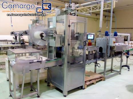 Aplicador de etiquetado de mangas con t�nel de retracci�n OMNIMACK