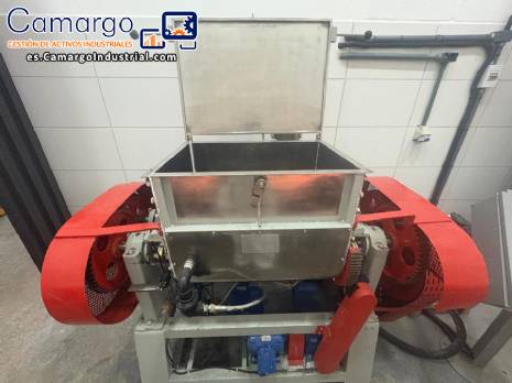 Mezclador Sigma de acero inoxidable con camisa de acero inoxidable, 120 litros, M.H. Equipamentos