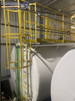 Depsito horizontal fijo fabricado en acero al carbono, 40.000 litros.