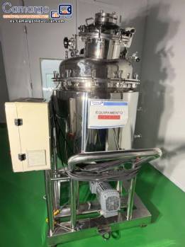 Tanque de acero inoxidable 316 L de 200 L para formulación de medicamentos, para calentamiento por vapor Tanque de acero inoxidable 316 L de 200 L para formulación de medicamentos, para calentamiento por vapor